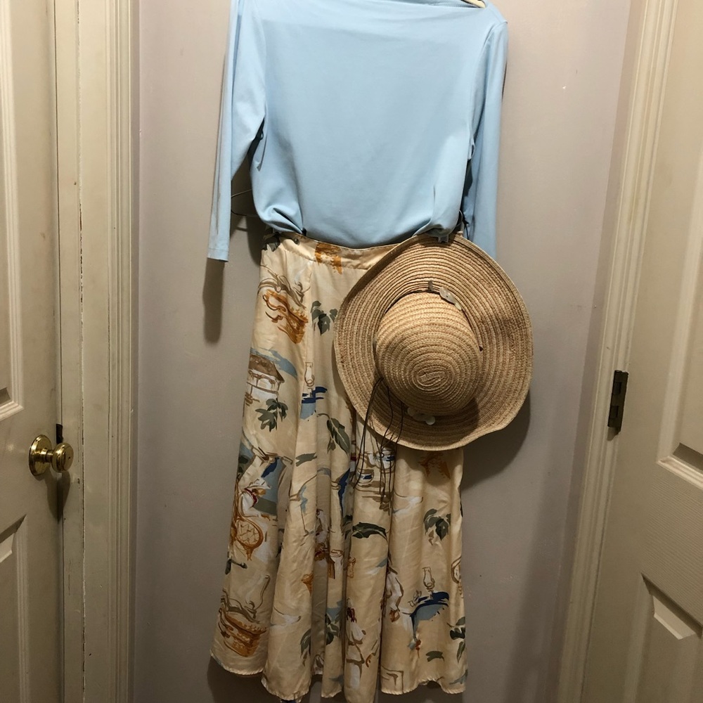 Talbots skirt and Bernard top